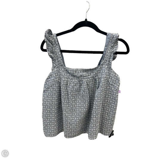 Top Sleeveless By Gap In Blue, Size: L