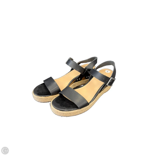 Sandals Heels Wedge By Tommy Bahama In Black, Size: 9