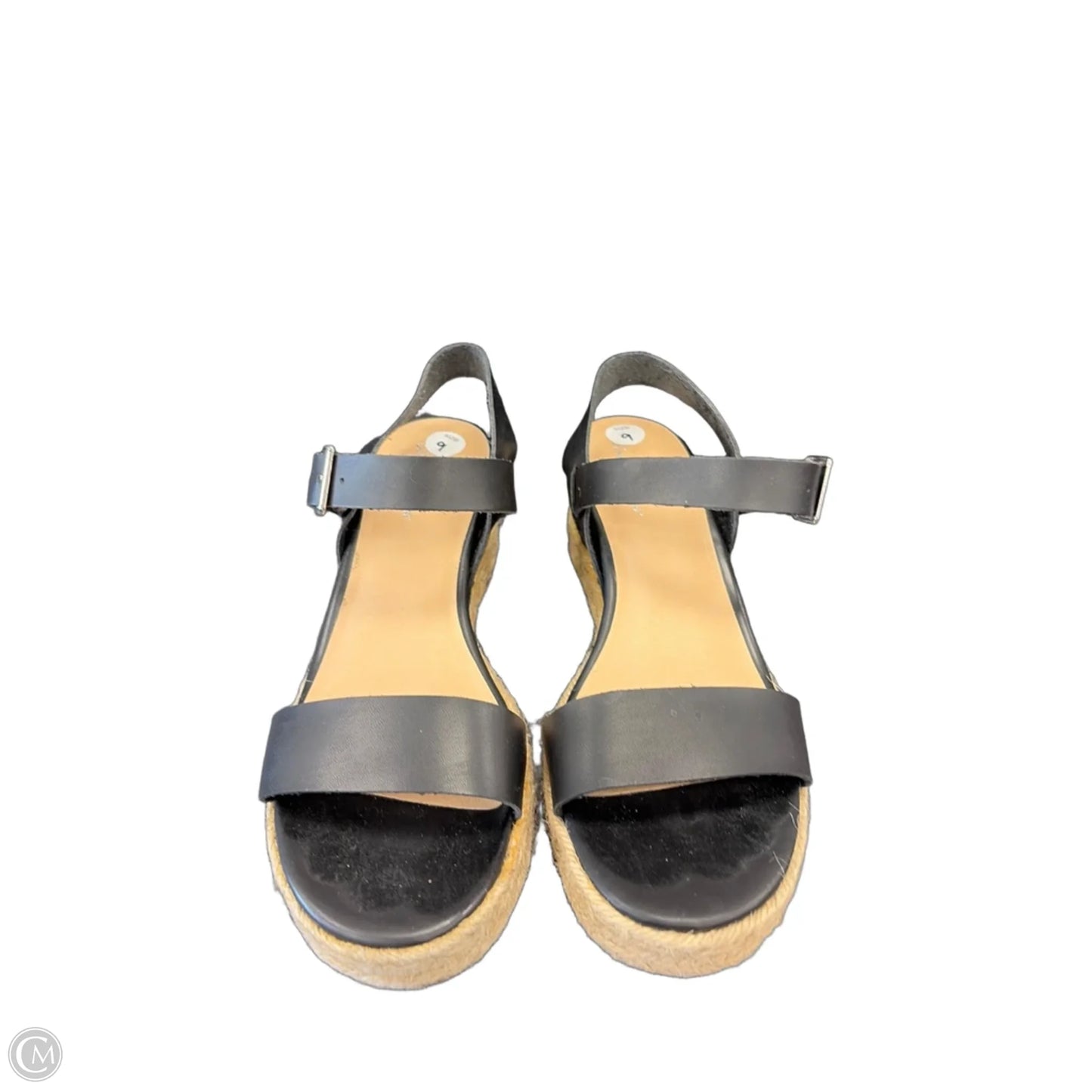 Sandals Heels Wedge By Tommy Bahama In Black, Size: 9