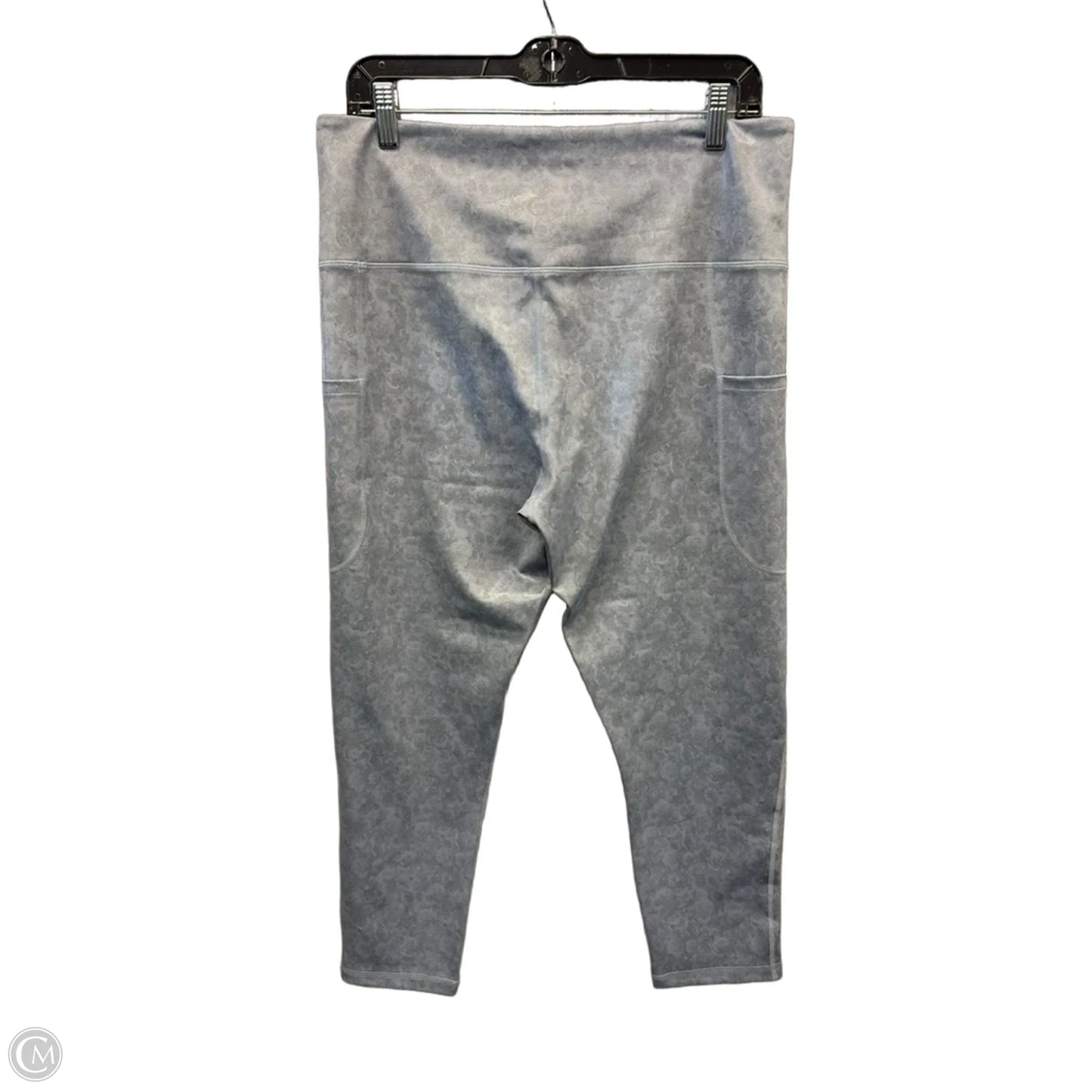 Athletic Leggings By Clothes Mentor In Grey, Size: Xl