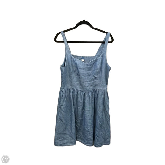 Dress Casual Midi By Old Navy In Blue, Size: L