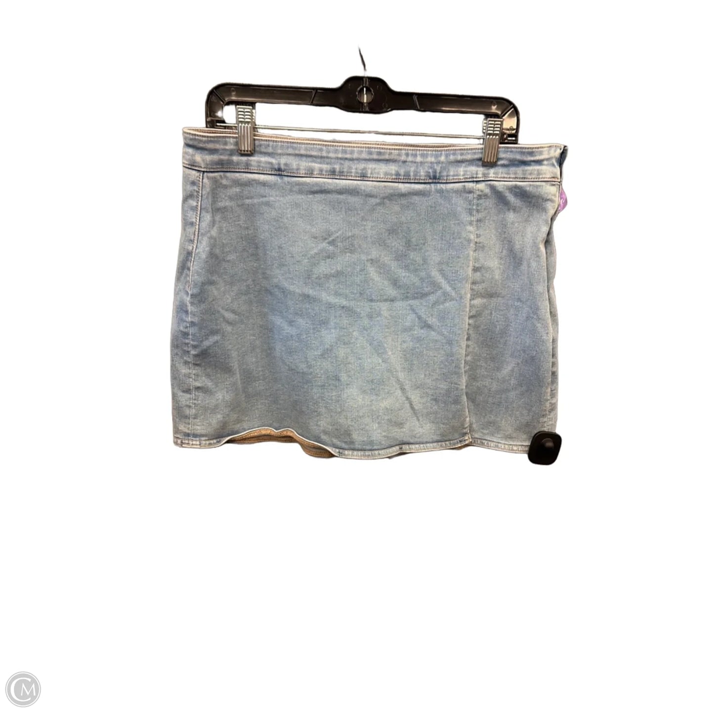 Skirt Mini & Short By American Eagle In Blue Denim, Size: 14