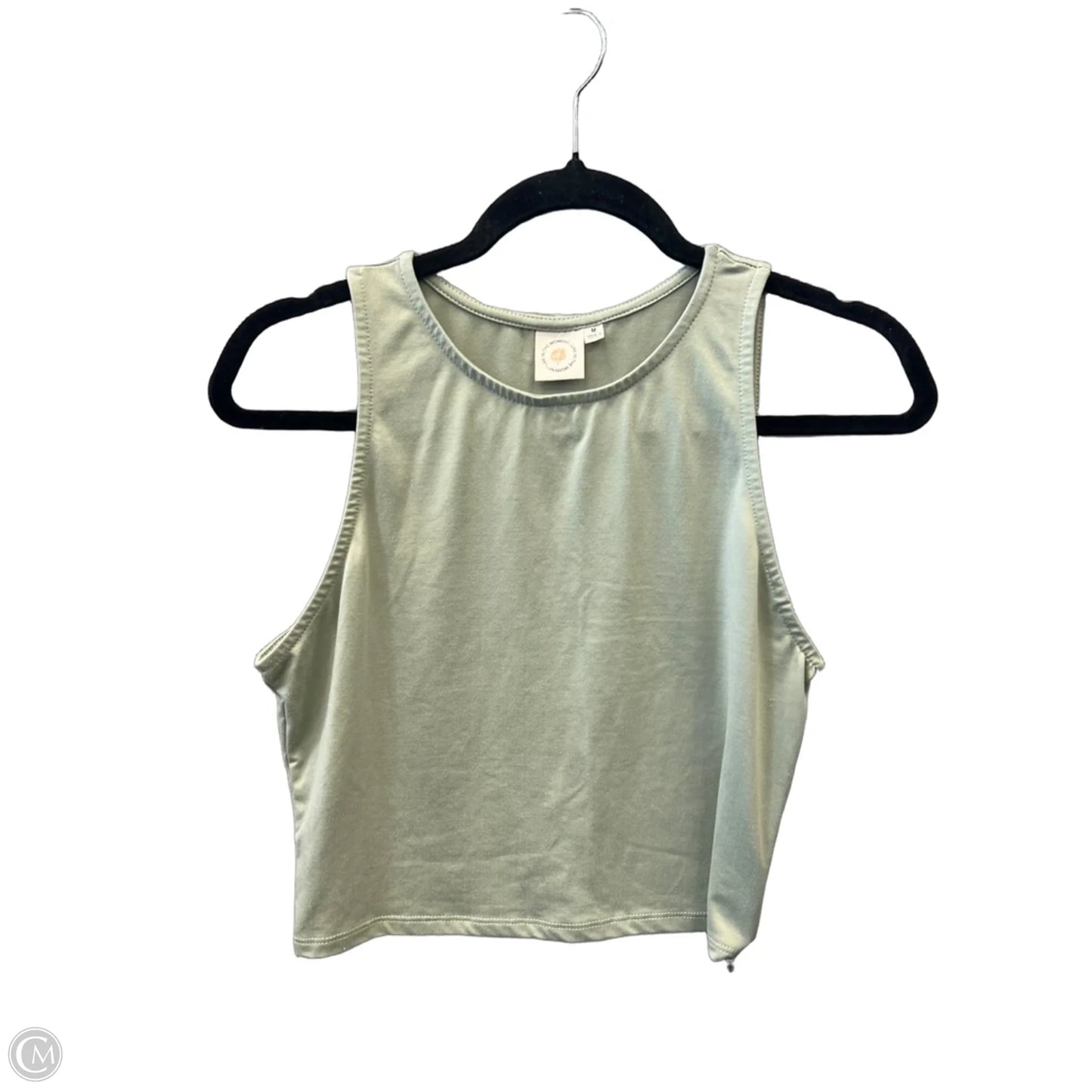 Top Sleeveless By Live In The Moment In Green, Size: M