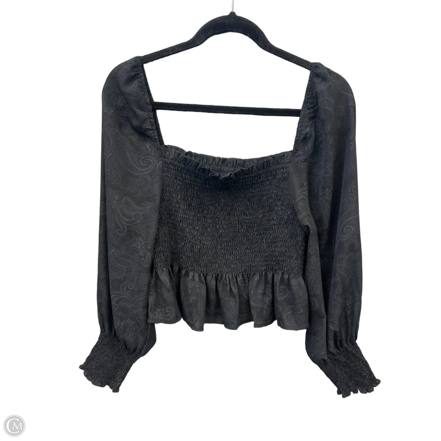 Top Long Sleeve By Shinestar In Black, Size: M