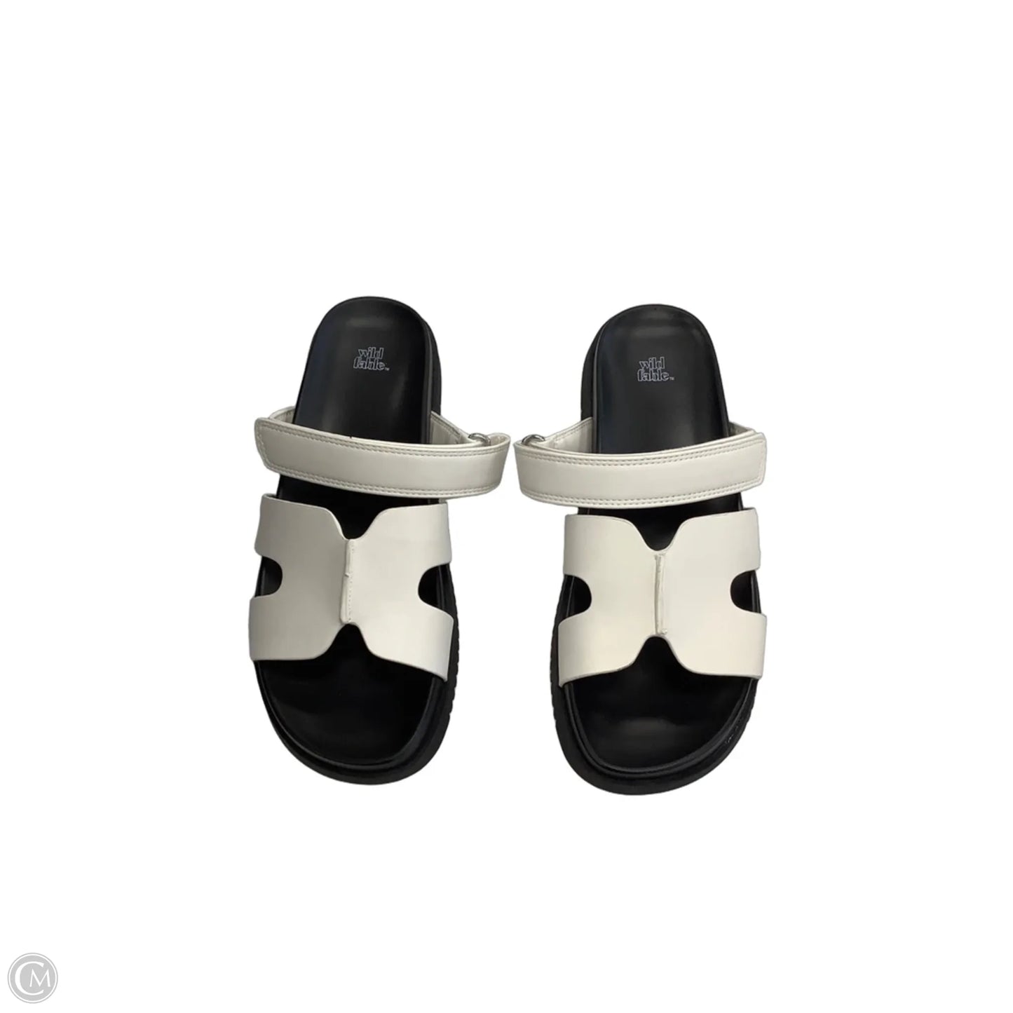 Sandals Flats By Wild Fable In White, Size: 9
