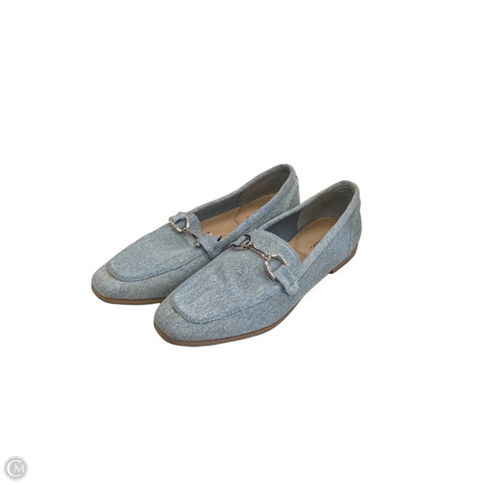 Shoes Flats By Falls Creek In Blue Denim, Size: 9.5
