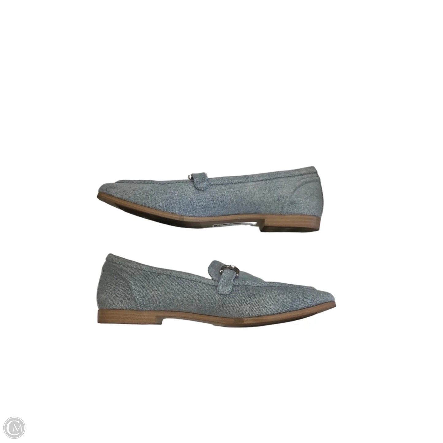 Shoes Flats By Falls Creek In Blue Denim, Size: 9.5