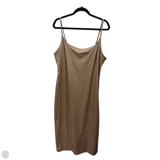 Dress Casual Midi By Wild Fable In Brown, Size: Xxl