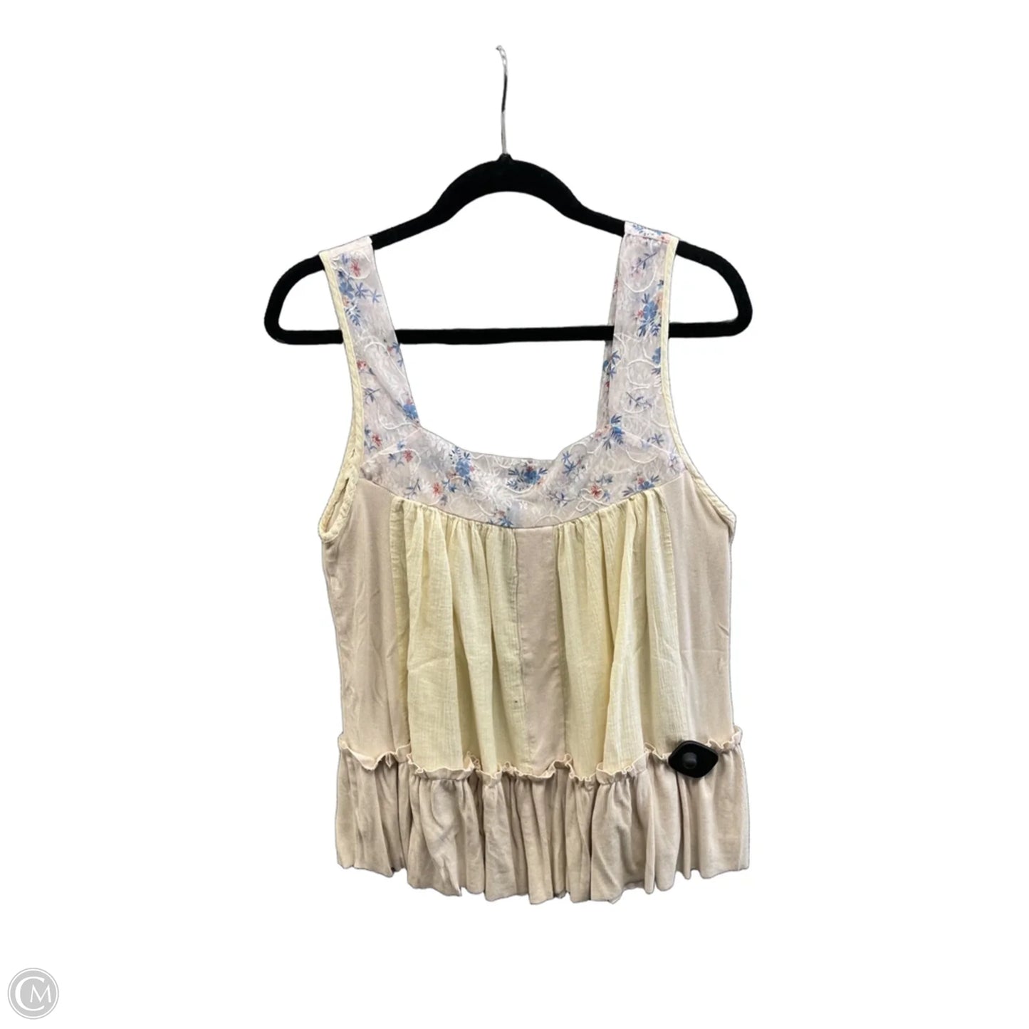 Top Sleeveless By Pol In Cream, Size: M