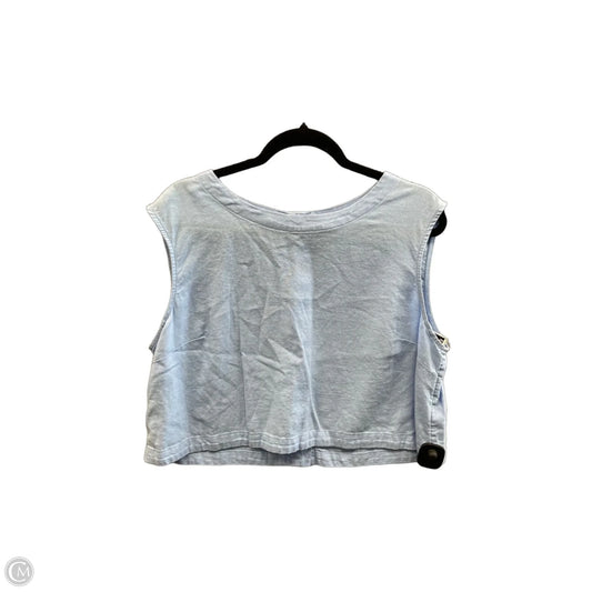 Top Sleeveless By A New Day In Blue, Size: M