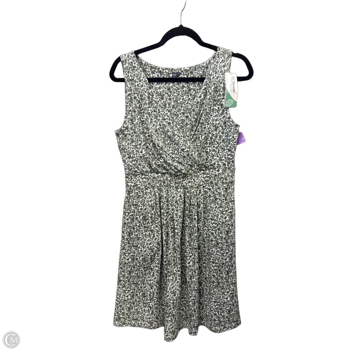 Dress Casual Midi By Lands End In Green, Size: M
