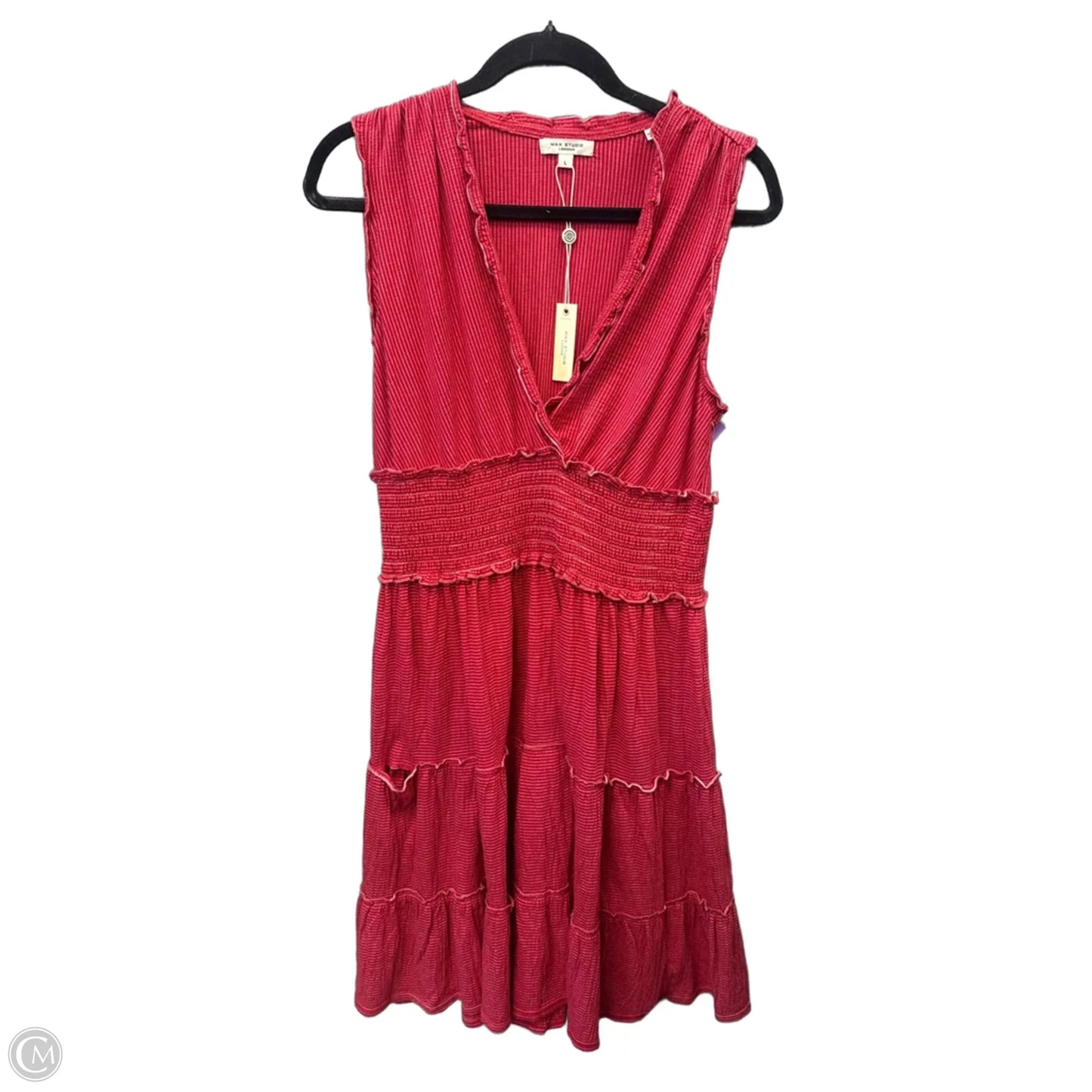 Dress Casual Midi By Max Studio In Red, Size: L