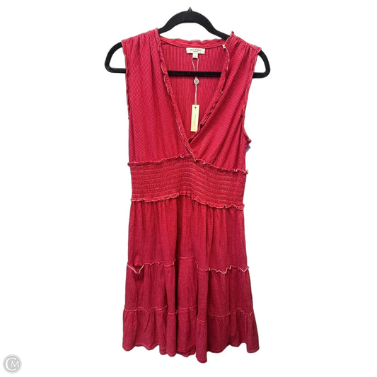 Dress Casual Midi By Max Studio In Red, Size: L