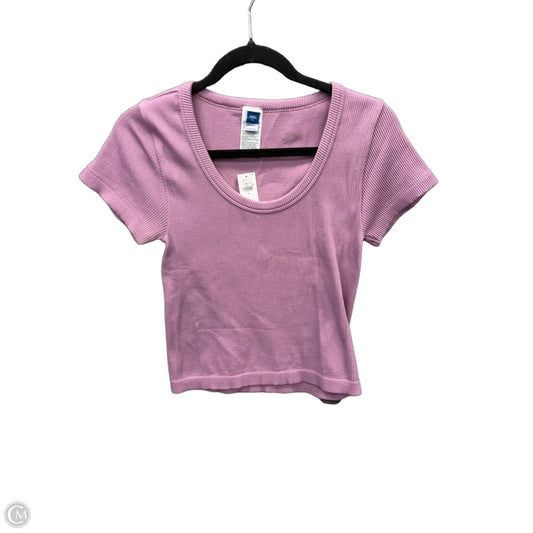 Top Short Sleeve By Old Navy In Purple, Size: Xl