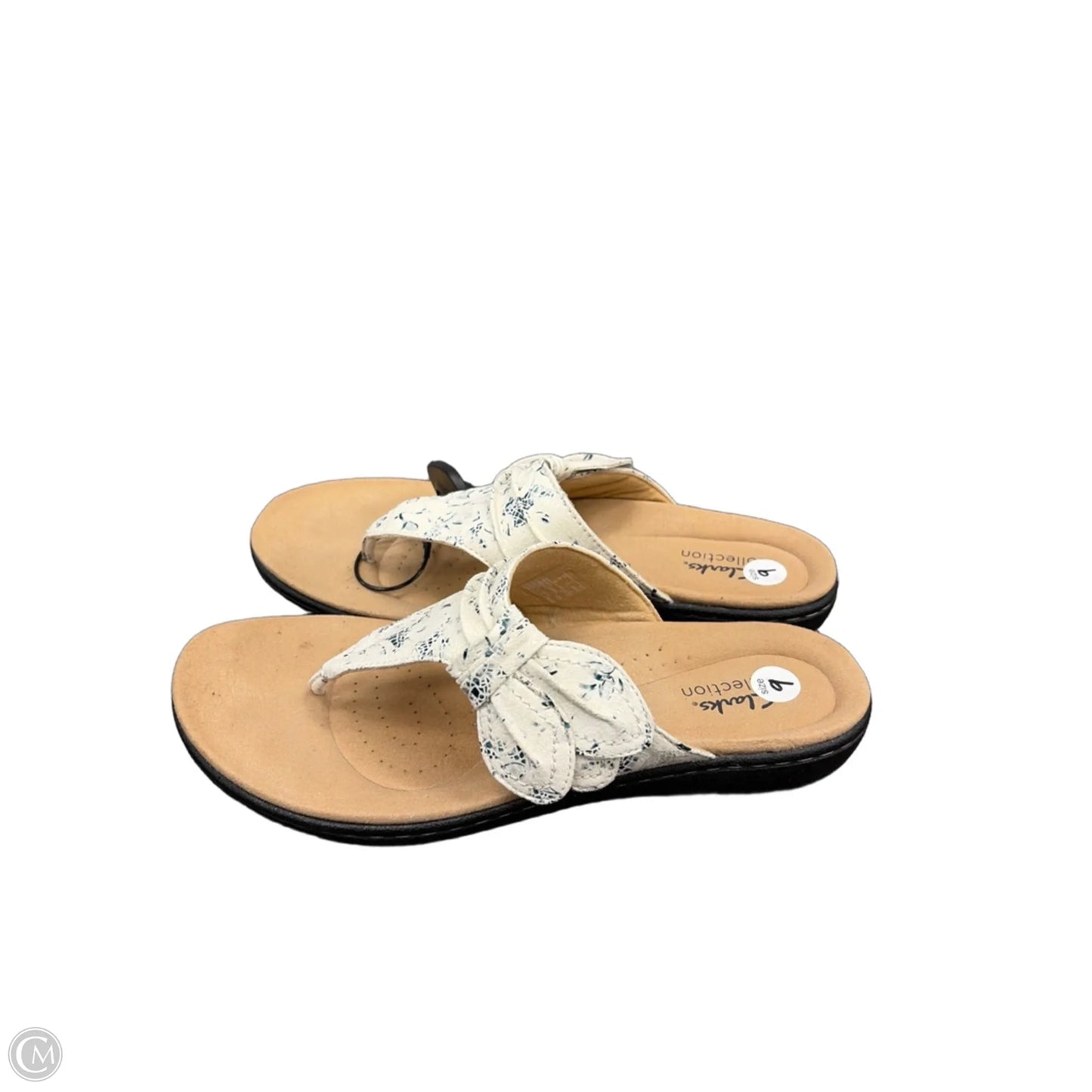 Sandals Flats By Clarks In White, Size: 9