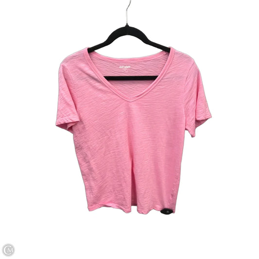 Top Short Sleeve Basic By Old Navy In Pink, Size: M
