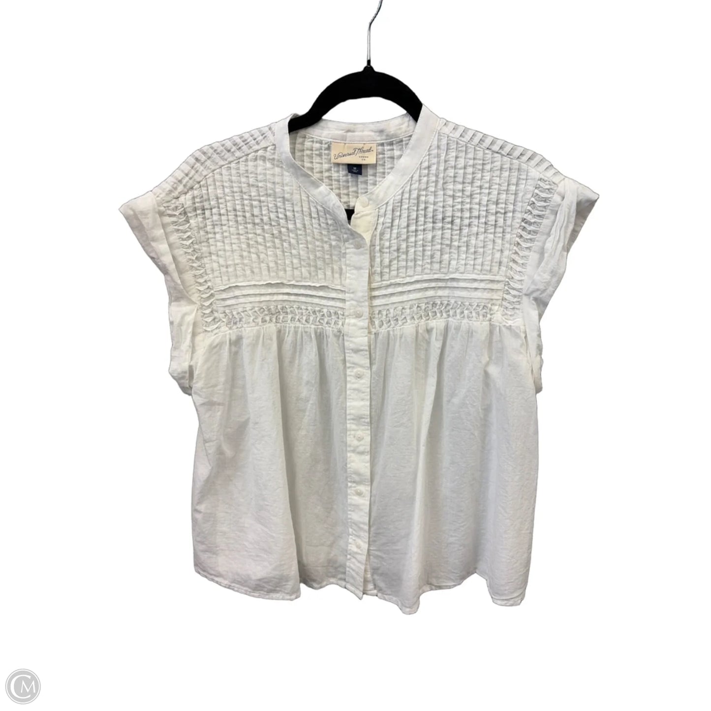Top Short Sleeve By Universal Thread In White, Size: M