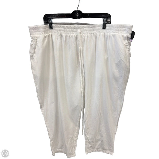 Pants Linen By Clothes Mentor In White, Size: 22