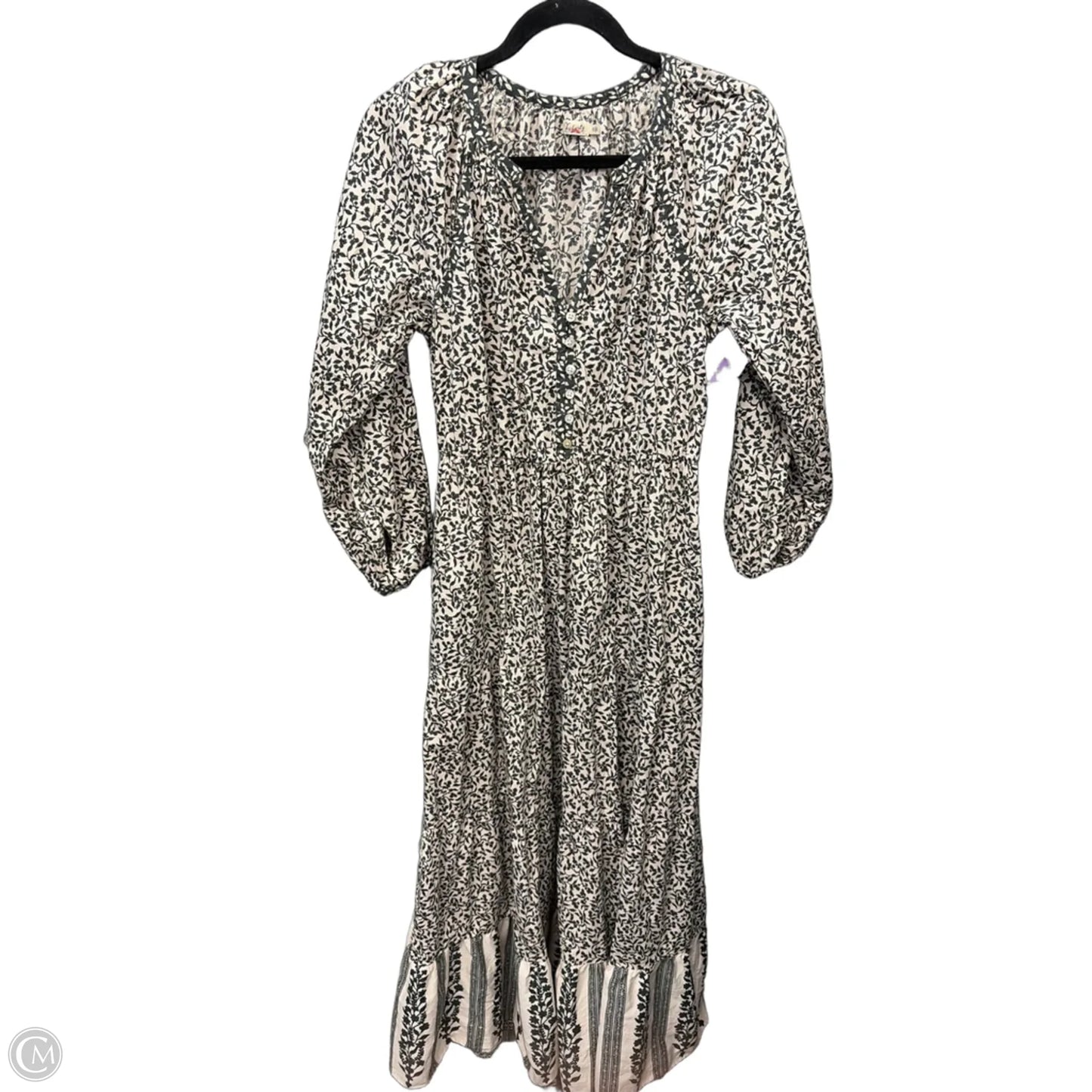 Dress Casual Maxi By Faherty In Cream, Size: S