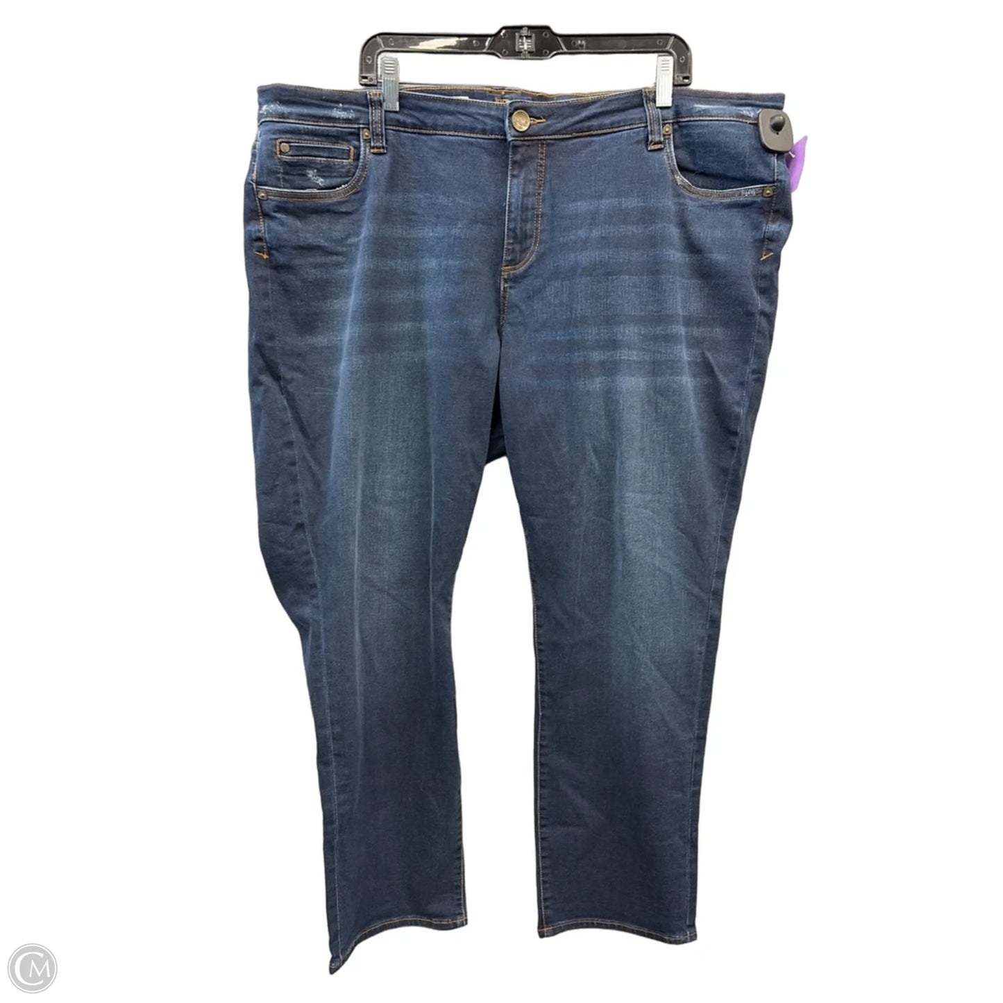 Jeans Boyfriend By Kut In Blue Denim, Size: 22