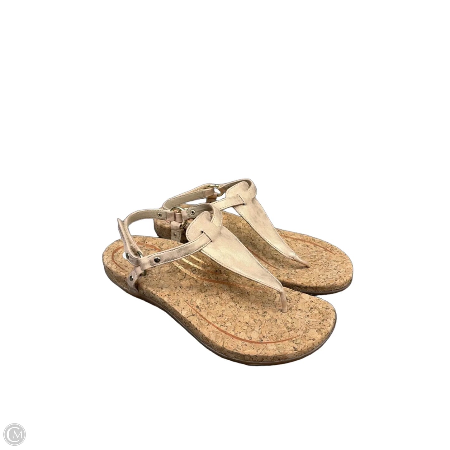 Sandals Flats By Aetrex In Rose Gold, Size: 10