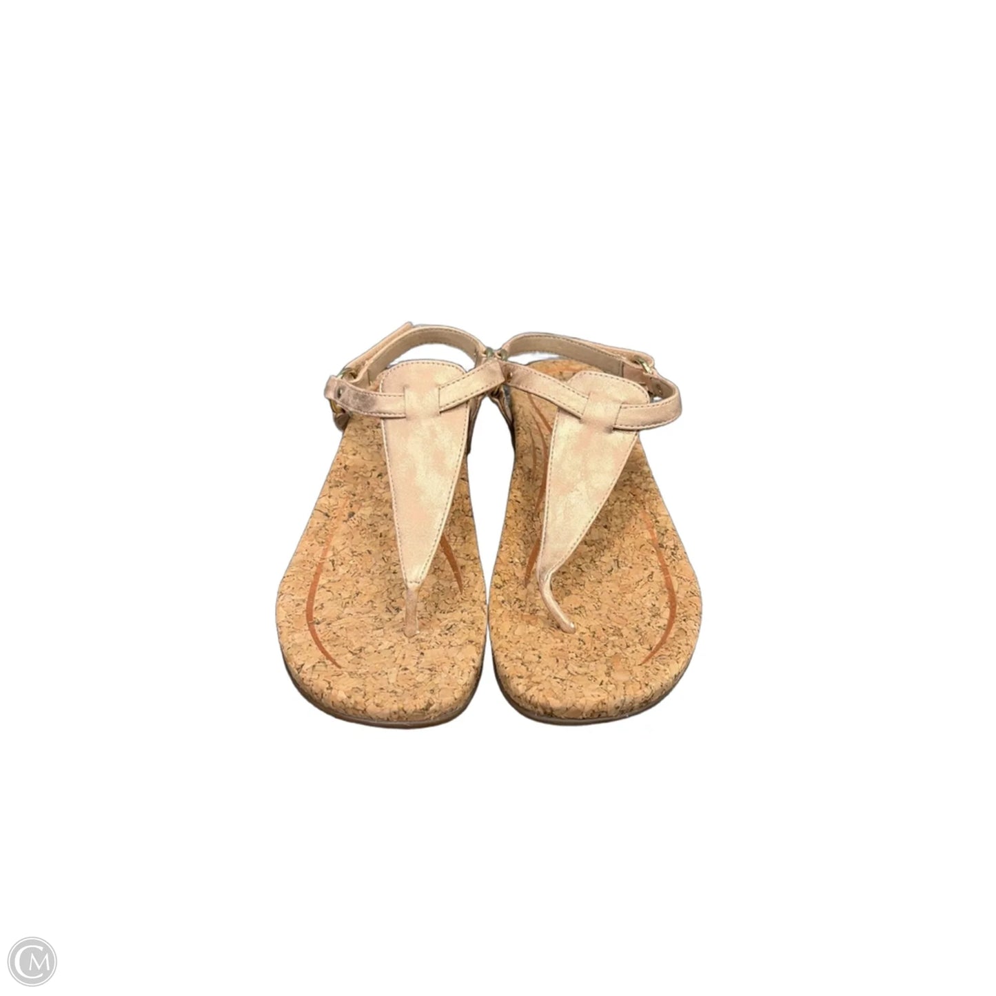 Sandals Flats By Aetrex In Rose Gold, Size: 10