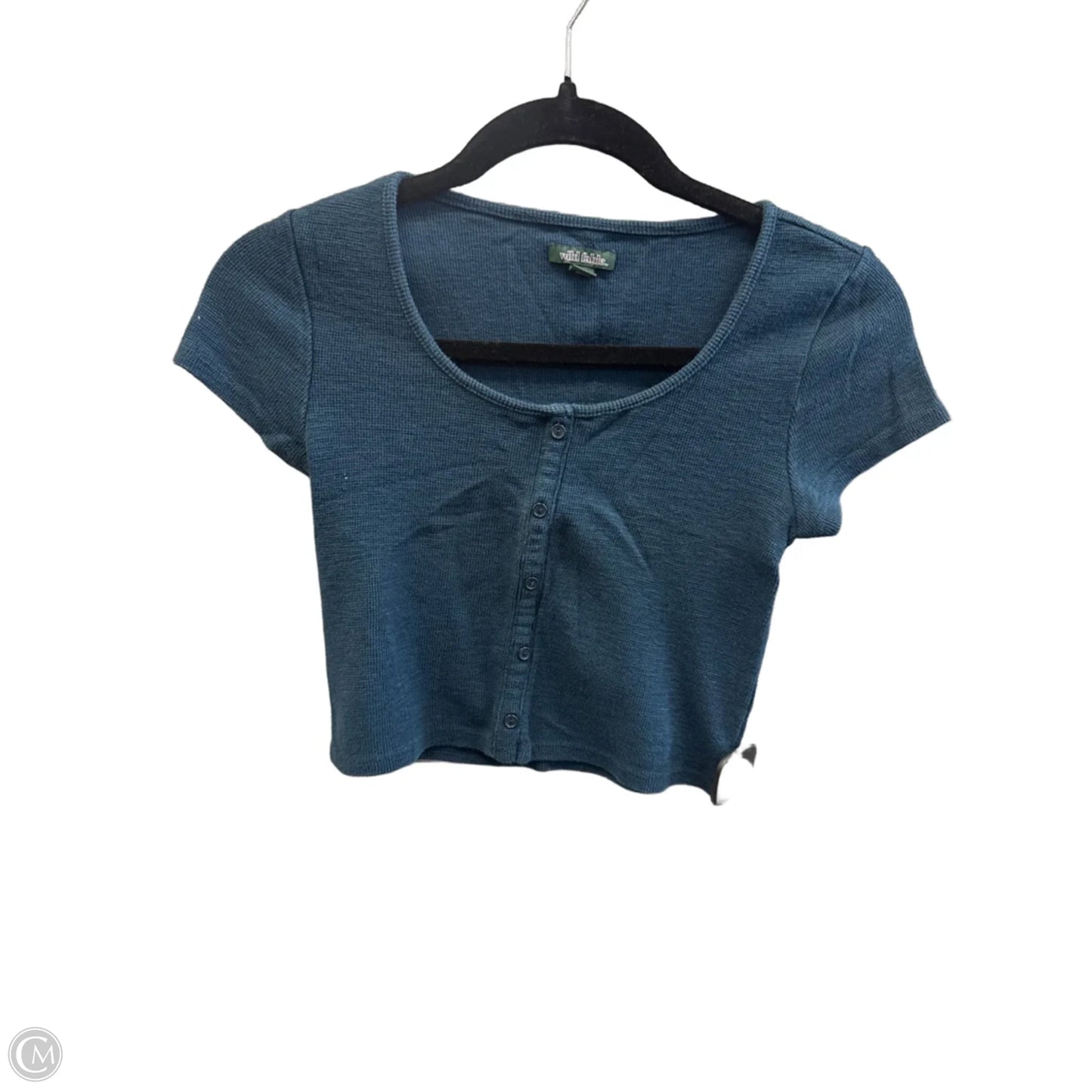 Top Short Sleeve By Wild Fable In Blue, Size: Xs