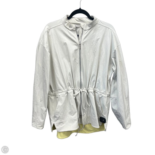 Jacket Windbreaker By Lululemon In Cream, Size: M