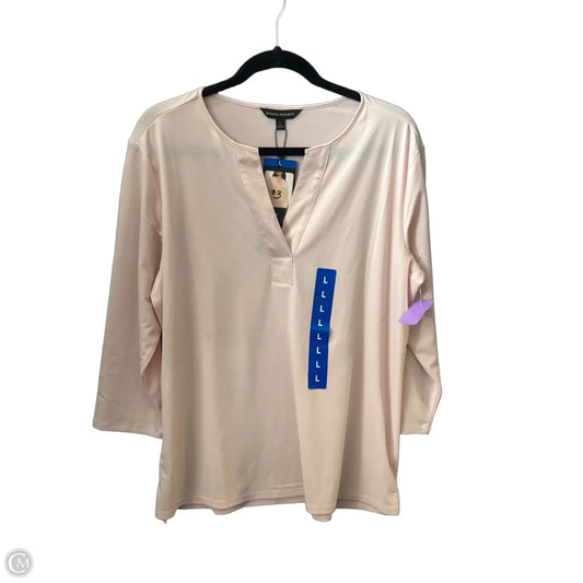 Top Long Sleeve By Banana Republic In Pink, Size: L