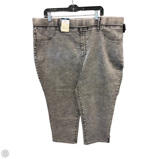 Jeans Skinny By Terra & Sky In Grey, Size: 20