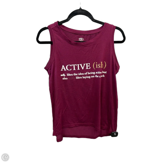 Athletic Tank Top By Athletic Works In Purple, Size: Xs
