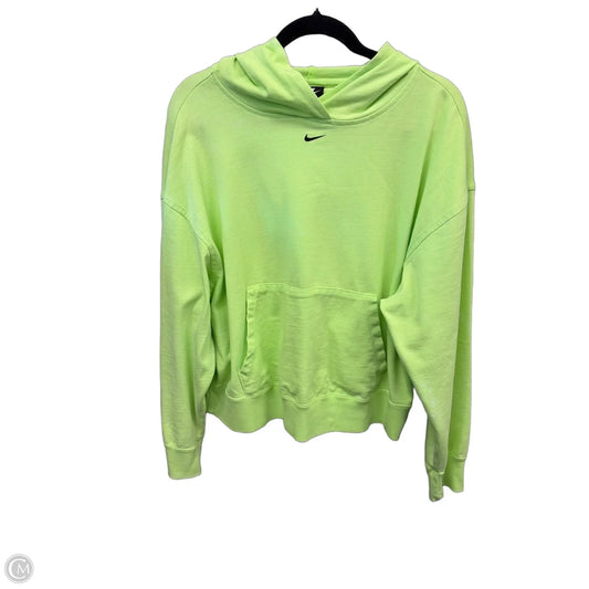 Sweatshirt Hoodie By Nike Apparel In Green, Size: S