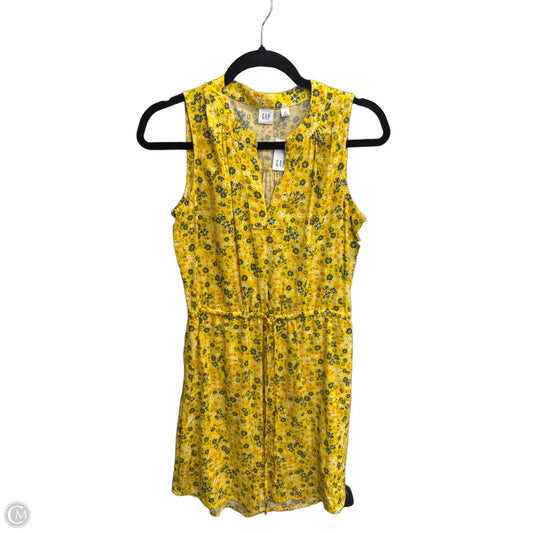 Dress Casual Midi By Gap In Yellow, Size: Xs