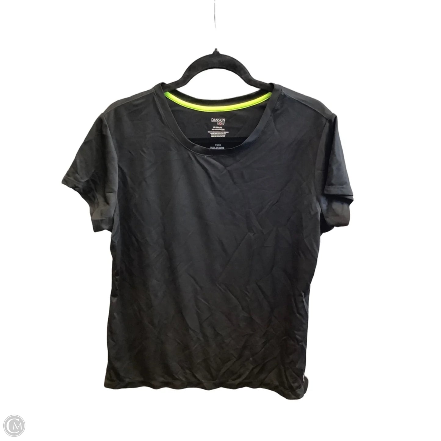 Athletic Top Short Sleeve By Danskin In Black, Size: Xxl