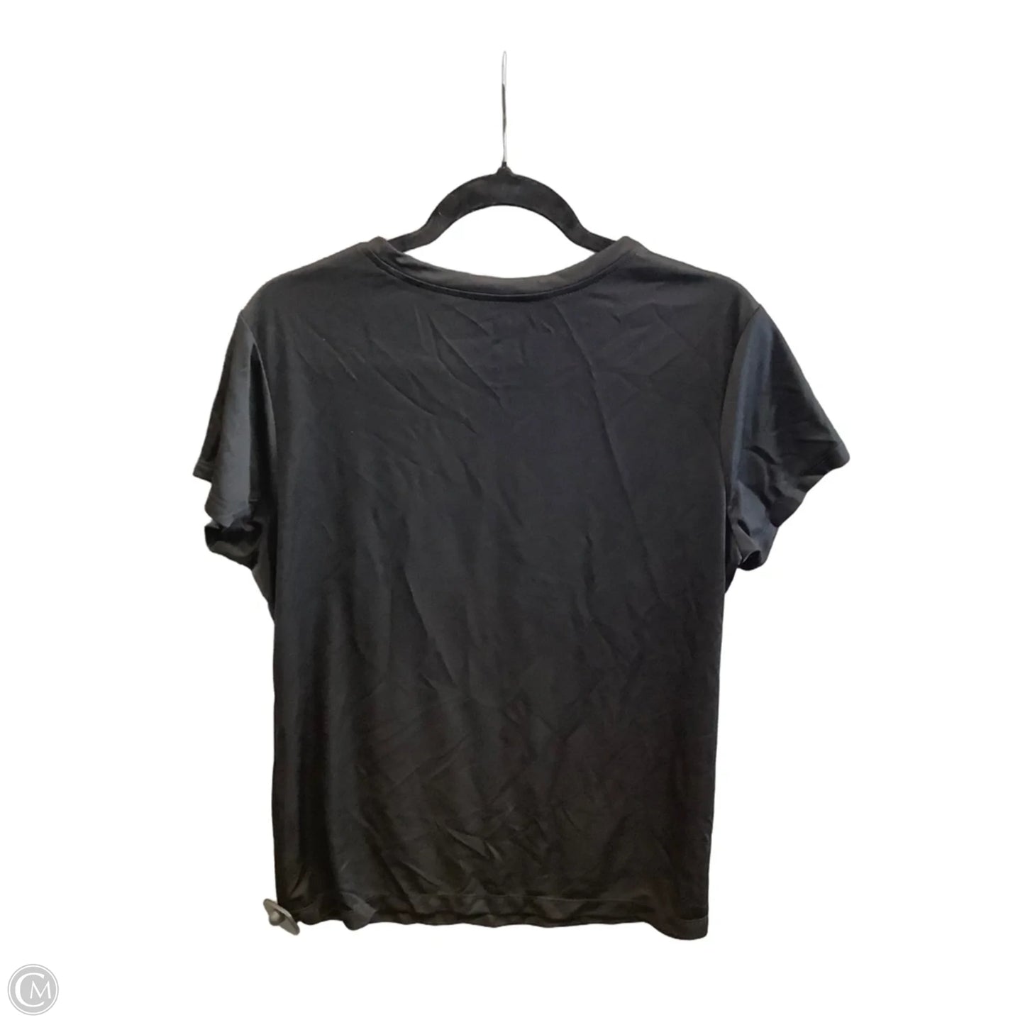 Athletic Top Short Sleeve By Danskin In Black, Size: Xxl