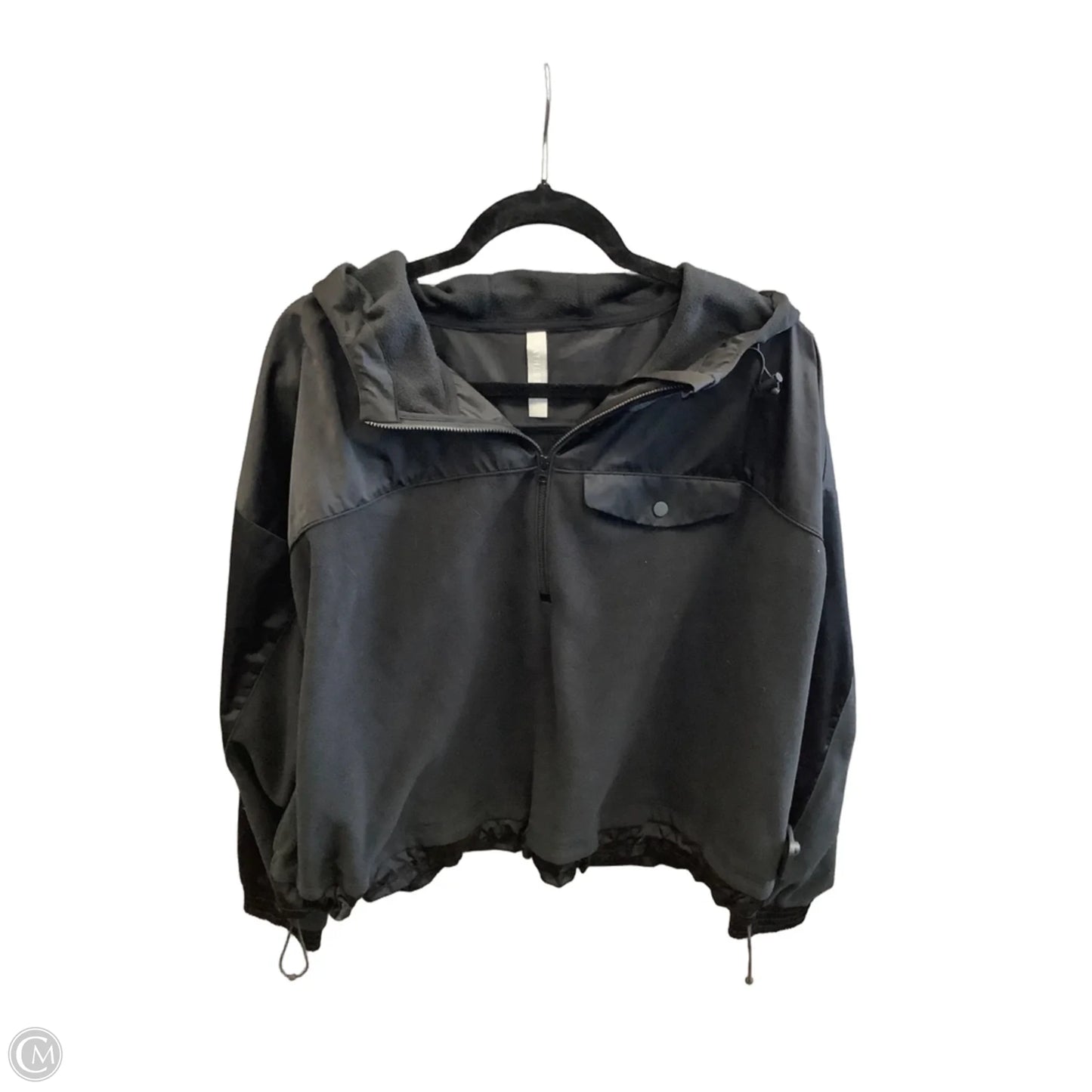 Athletic Jacket By Athleta In Black, Size: L