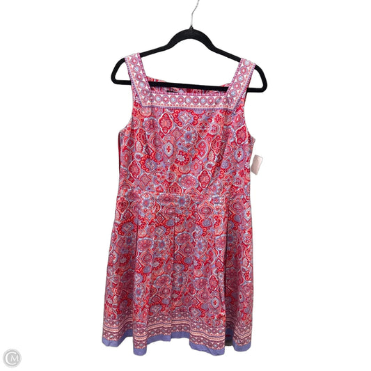 Dress Casual Midi By Talbots In Multi-colored, Size: L