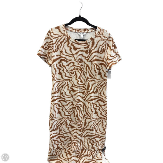Dress Casual Midi By Nine West In Beige, Size: L