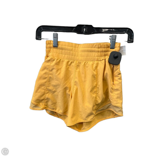 Athletic Shorts By Lululemon In Yellow, Size: Xs