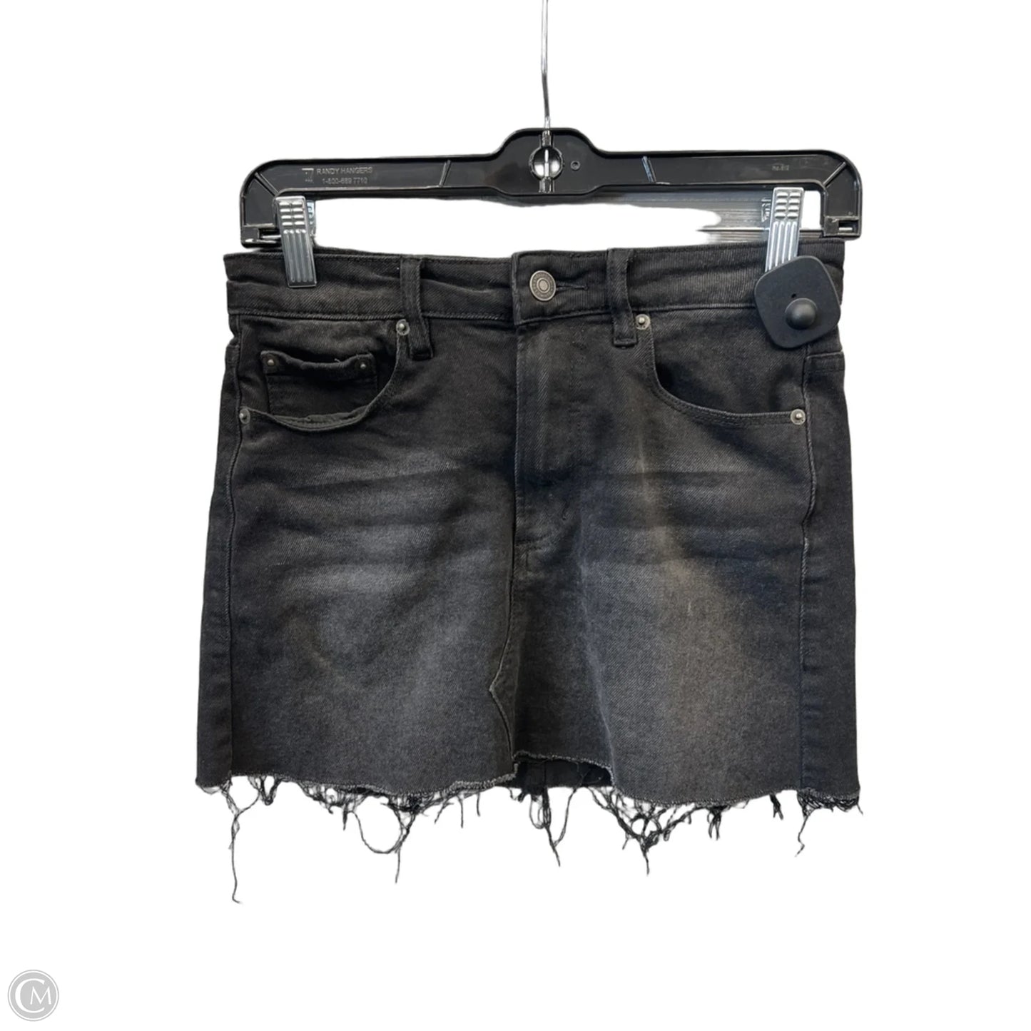 Skirt Mini & Short By Micas In Black Denim, Size: 0