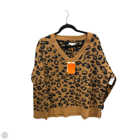 Sweater By Knox Rose In Animal Print, Size: Xxl