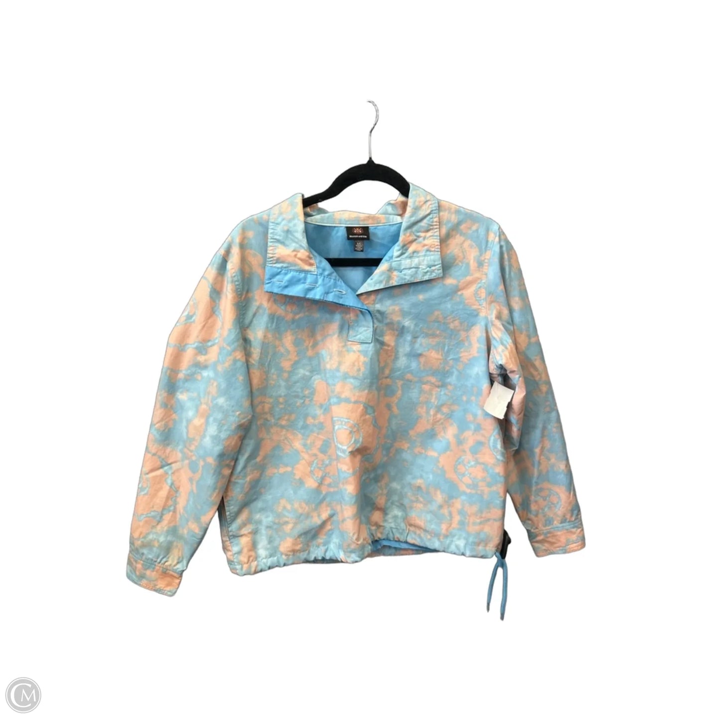 Jacket Shirt By Clothes Mentor In Blue & Orange, Size: S