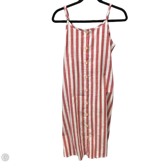 Dress Casual Midi By Cmf In Striped Pattern, Size: S