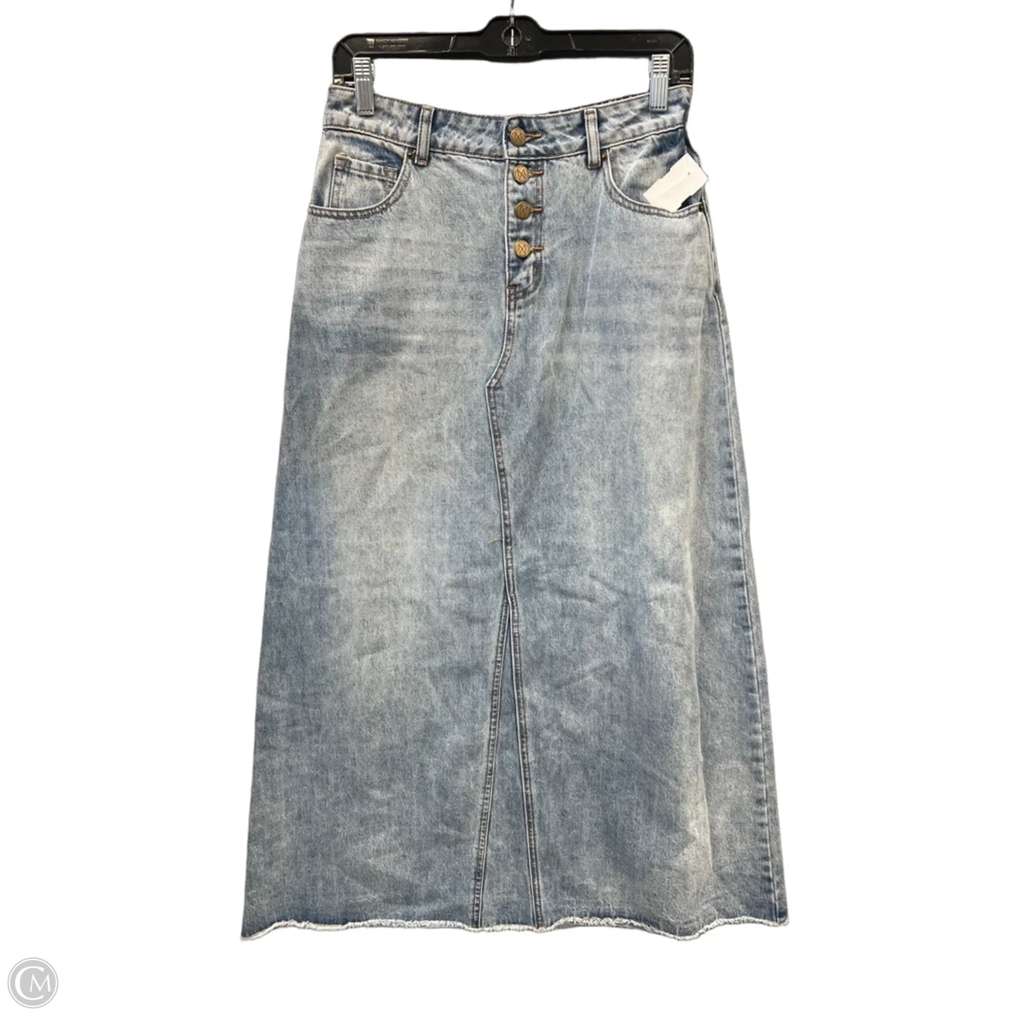 Skirt Maxi By Clothes Mentor In Blue Denim, Size: 6
