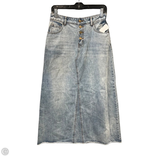 Skirt Maxi By Clothes Mentor In Blue Denim, Size: 6