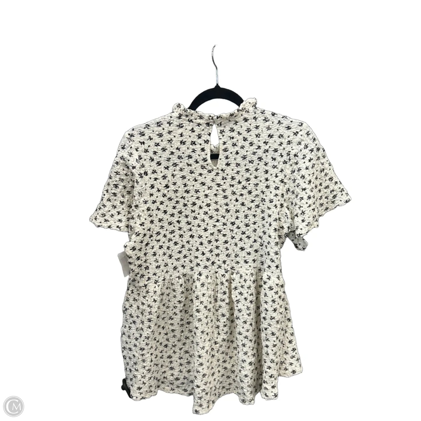 Tunic Short Sleeve By Roolee In Cream, Size: S