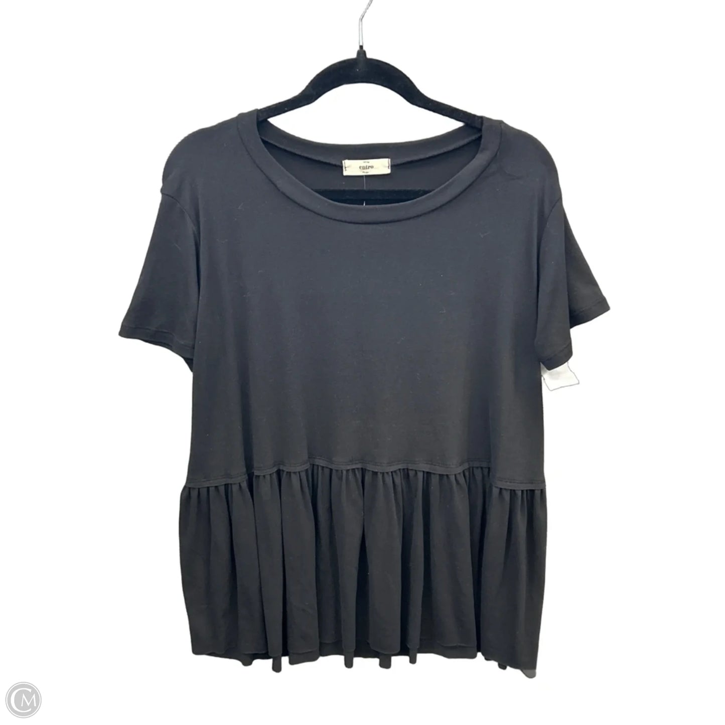 Top Short Sleeve By Entro In Black, Size: S