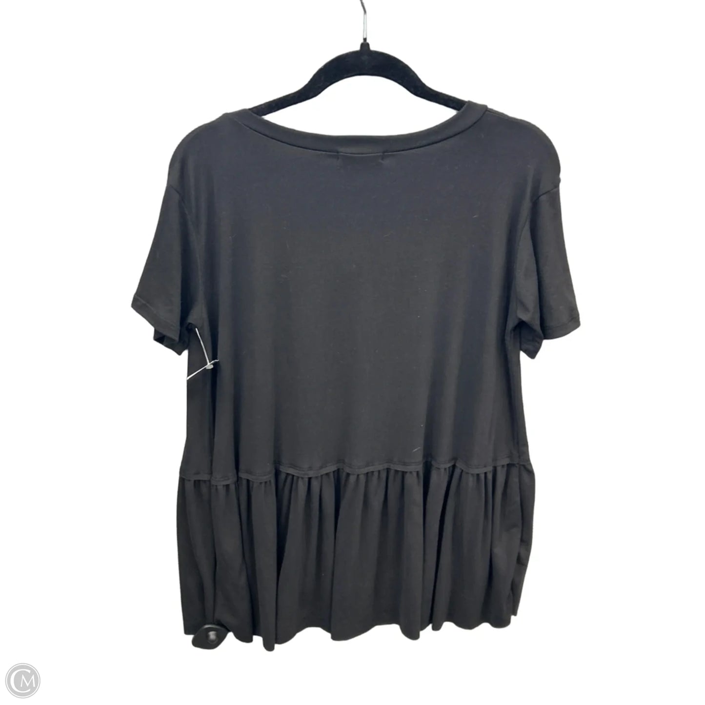 Top Short Sleeve By Entro In Black, Size: S