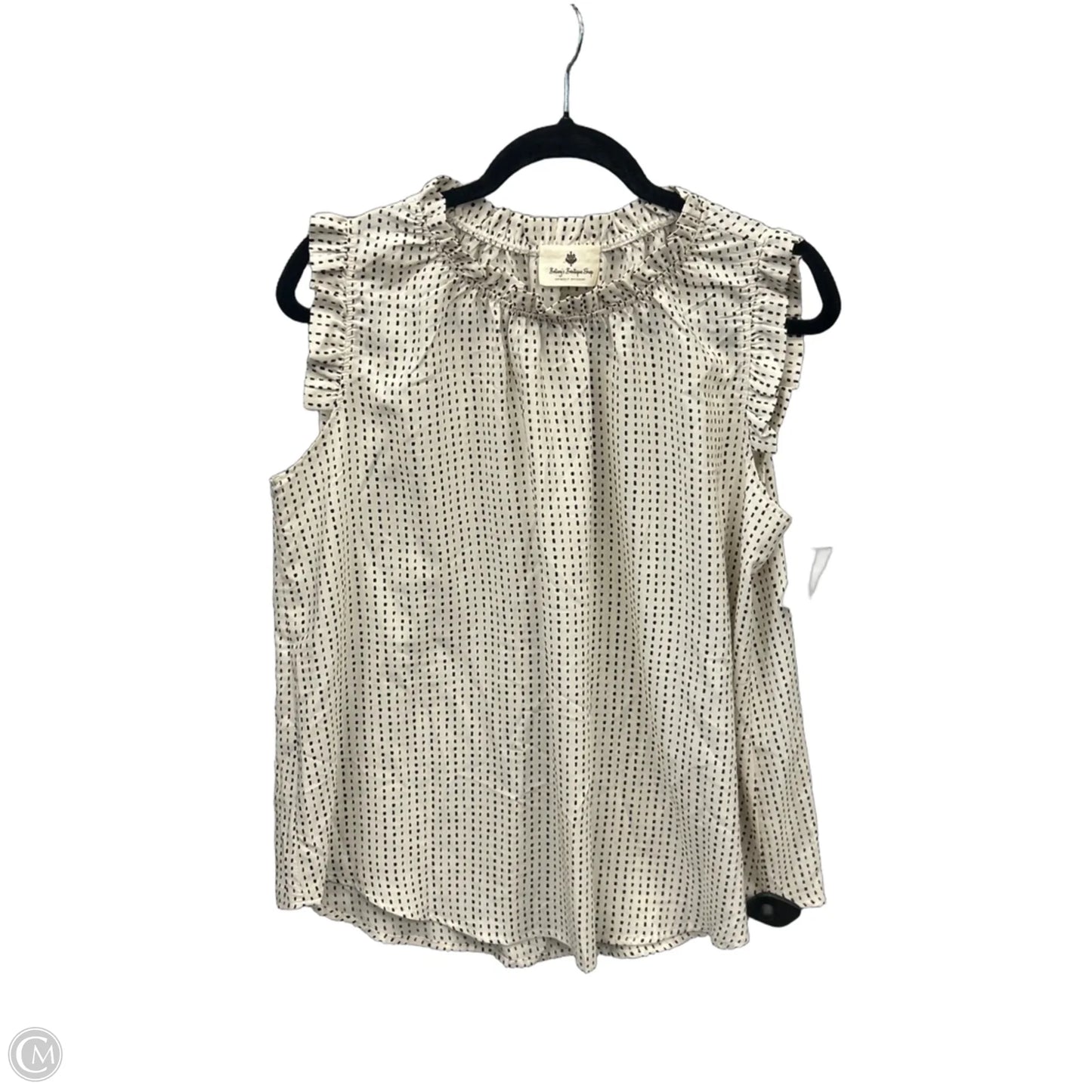 Top Sleeveless By Clothes Mentor In Cream, Size: S