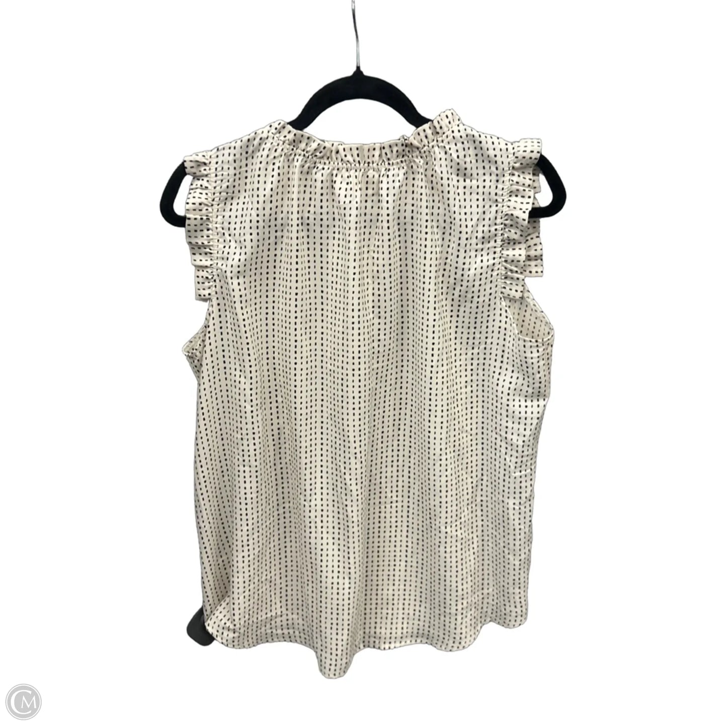 Top Sleeveless By Clothes Mentor In Cream, Size: S
